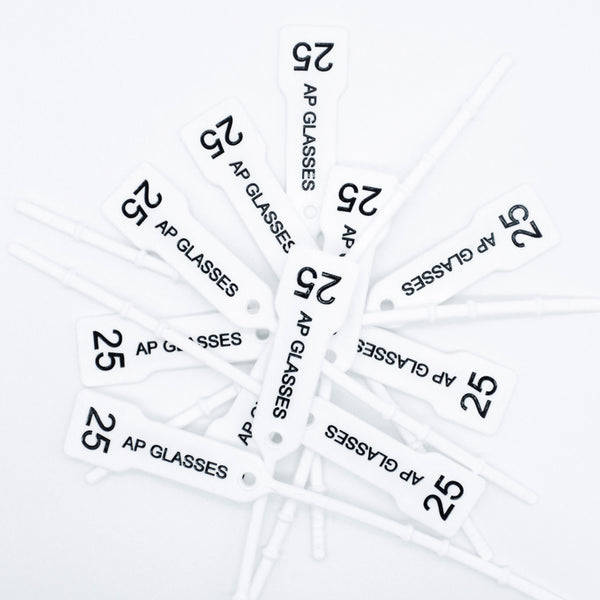 RFID ZIP TAGS (GLASSWARE) 25PCS